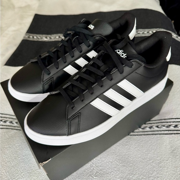 adidas Other - Adidas Men's Grand Court Black and White Sneakers